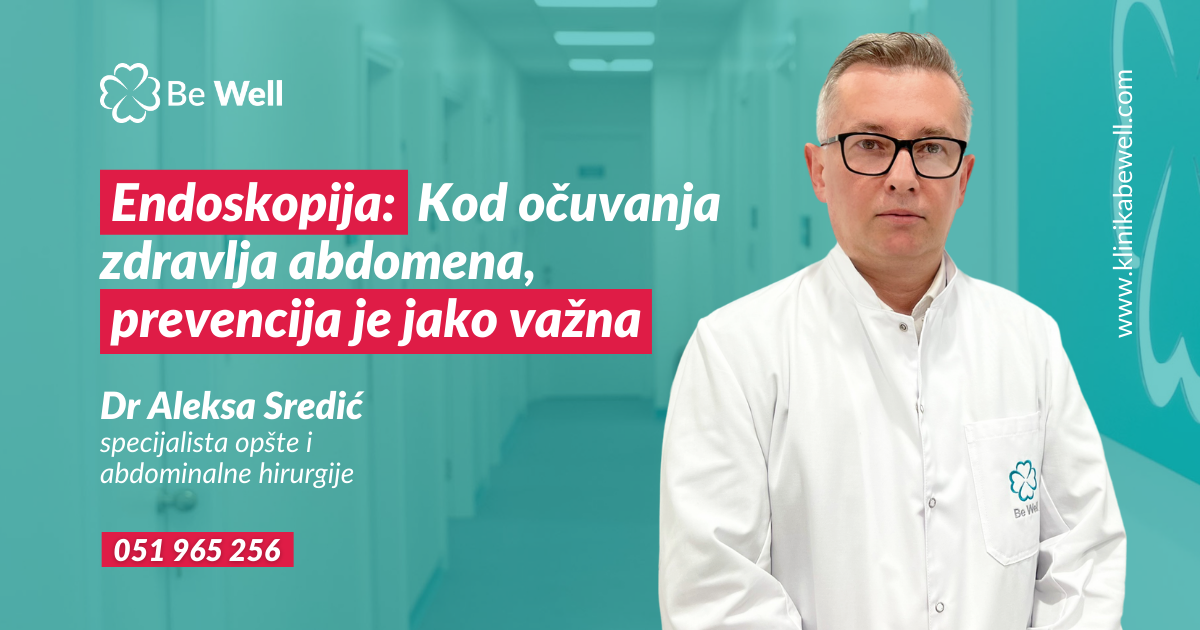 Novi član Be Well tima: dr Aleksa Sredić, specijalista opšte i abdominalne hirurgije