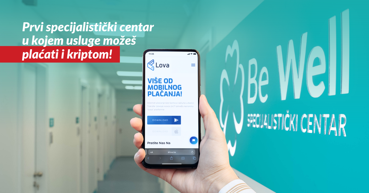 Plaćaj beskontaktno KM-om ili kriptom uz Lova aplikaciju!