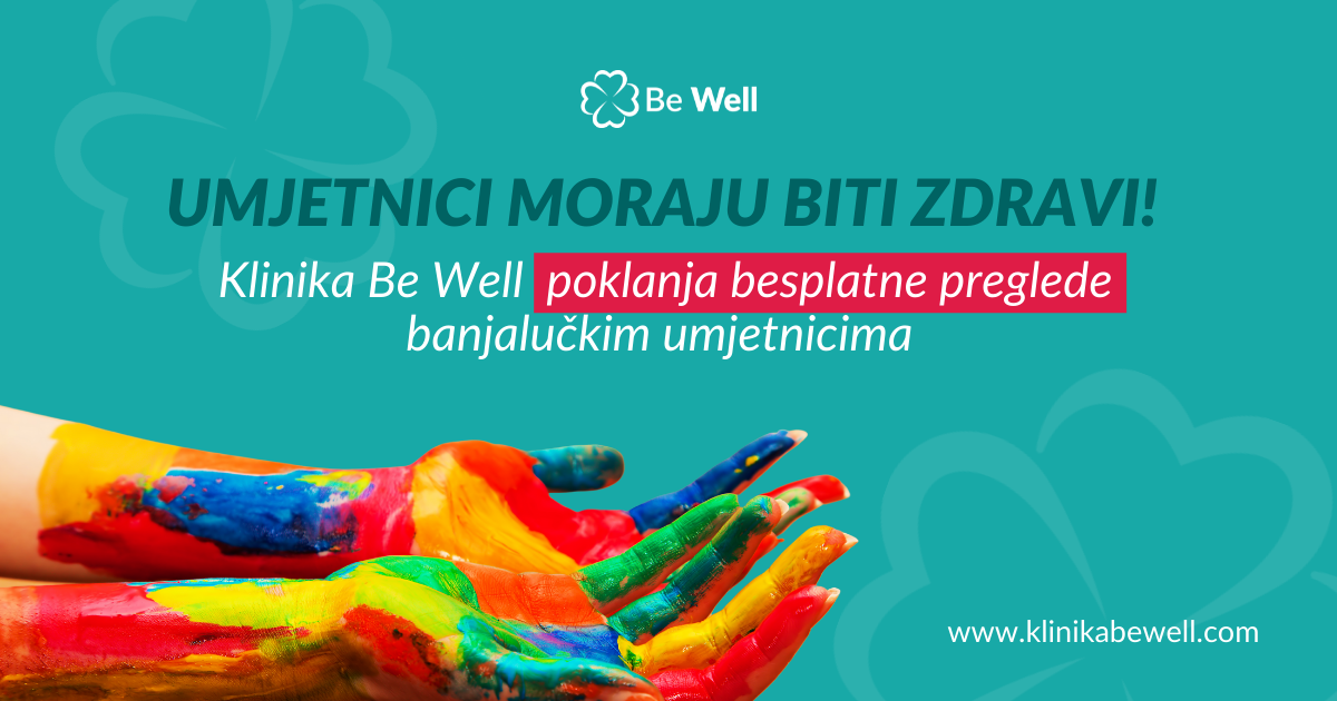 Klinika Be Well poklanja besplatne preglede banjalučkim umjetnicima